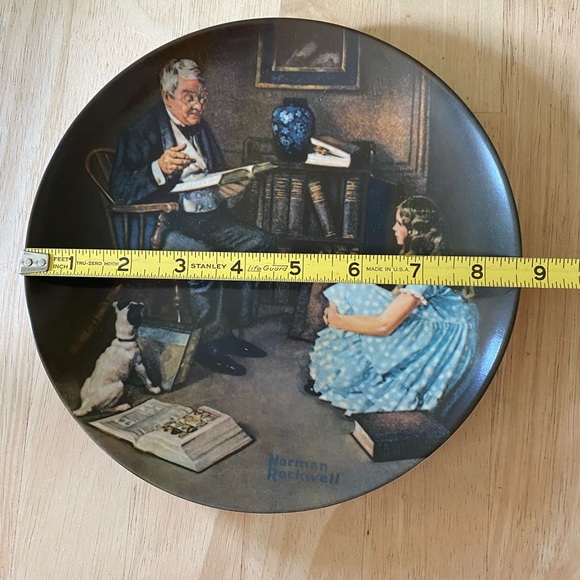 Knowles Norman Rockwell The Storyteller collector plate - Picture 4 of 9